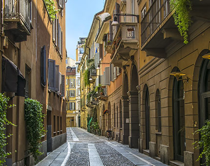Street detail in Milan