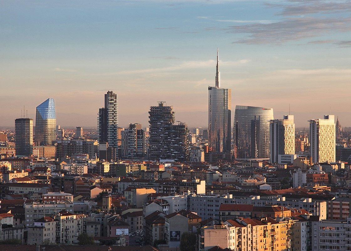Panoramic view of Milan