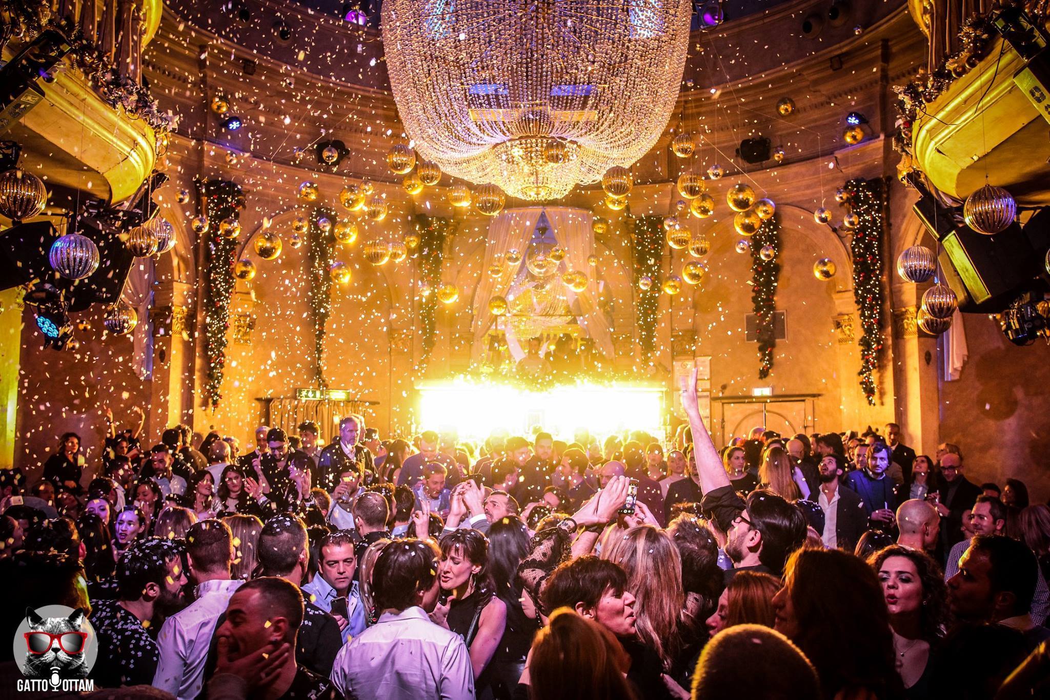 Night view of Milan nightlife