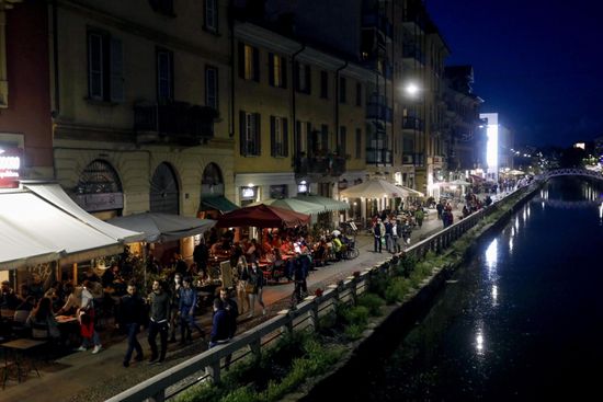 Navigli and Darsena at night